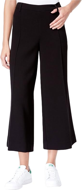 Womens Wide Legged Pleated Gaucho Pants 
