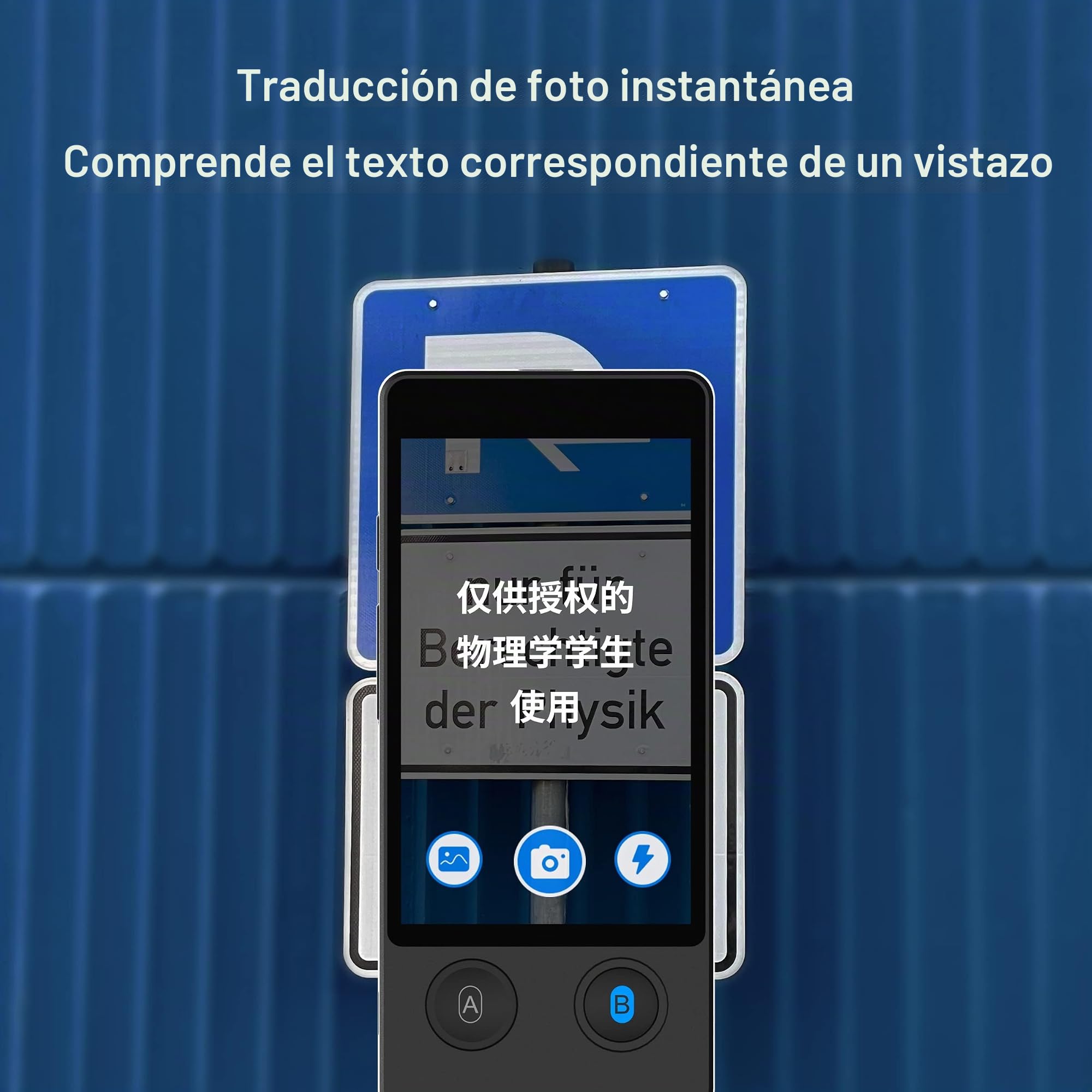 ANFIER Dispositivo Traductor de Idiomas sin Conexión [W12] 144 Idiomas y Acentos 97% de Precisión 0.5S de Respuesta