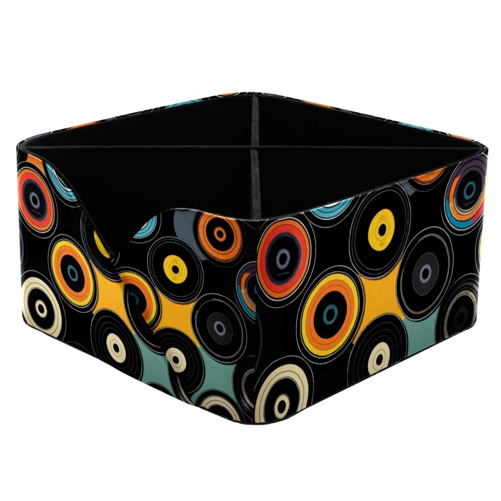 Boîte de rangement de bureau disques noirs pour en finir avec le désordre de table