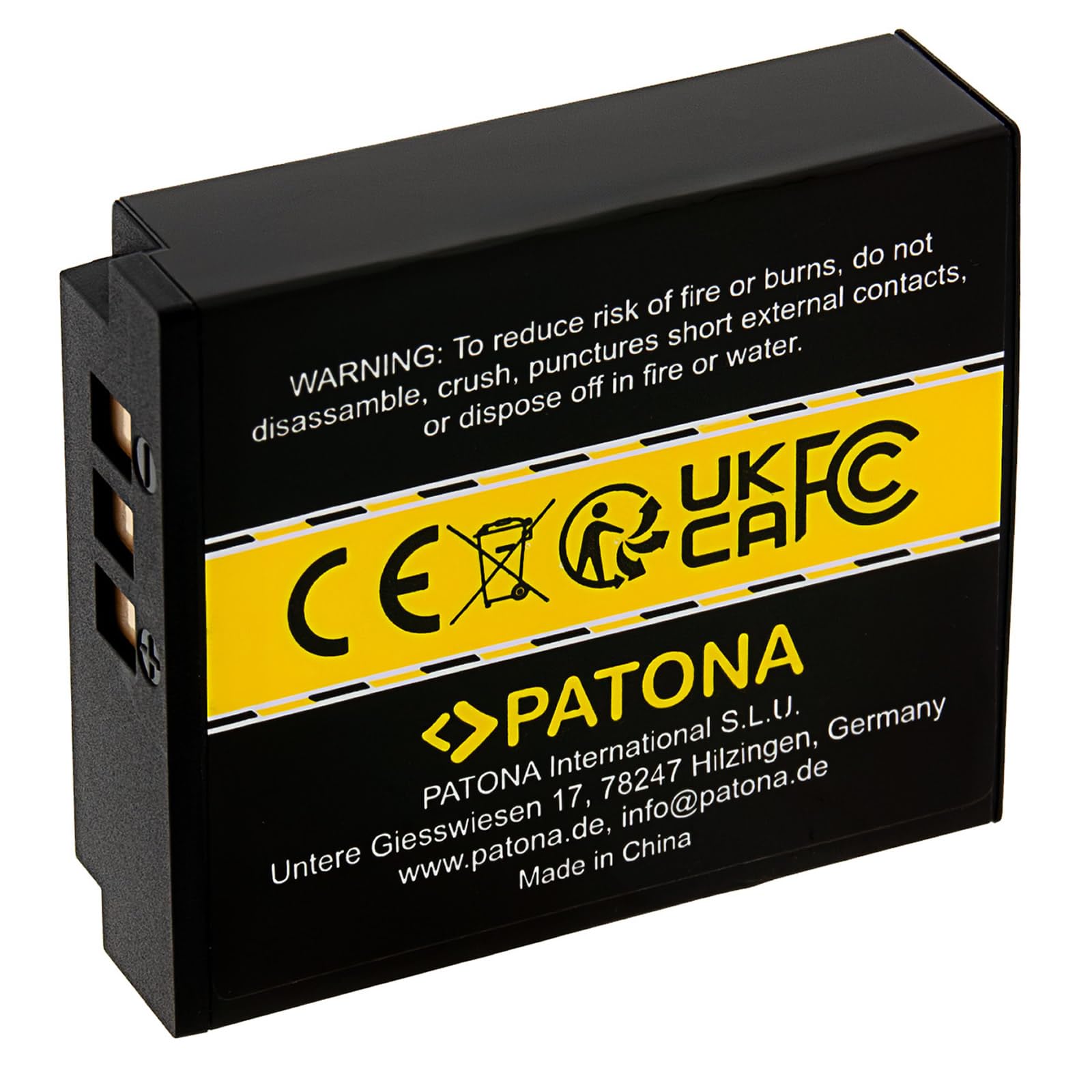 PATONA Batteria per Ricoh GR IV – ricambio per Ricoh DB-120 (1850 mAh Li-Ion) – con protezione da sovraccarico e cortocircuito – batteria di scorta per street photography e viaggi
