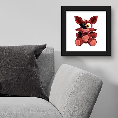 Miniatura 3 de Trends International Gallery Pops Five Nights at Freddy's - Póster de pared de Foxy Plushie, 12 x 12 pulgadas, versión enmarcada en negro