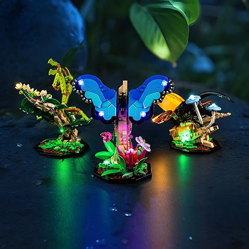 BrickBling Luz LED para Lego 21342 The Insect Collection, kit de iluminación creativa, genial para exhibición (solo luces, sin modelo)