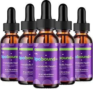 (5 Pack) Lipo Bound Drops Healthy Vitamin Support Supplement - LipoBound Advanced Formula, 24 Hour Liquid, Energy and Extra Strength Reviews, 5 Month Supply