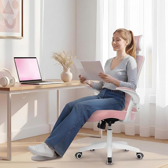 Silla de Oficina Ergonómica Giratoria con Respaldo de Malla miniatura 8