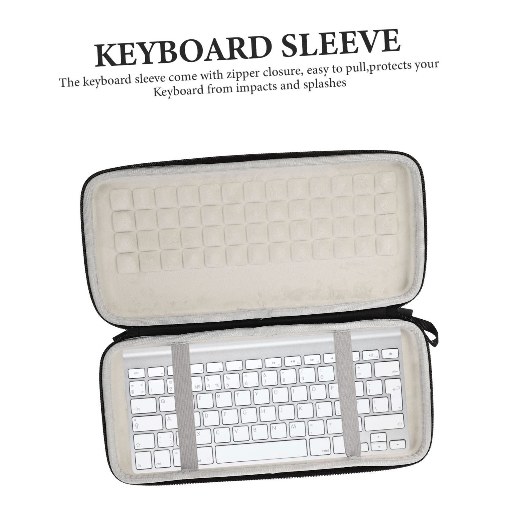 Funda para Teclado Inalámbrico Bolsa De Almacenamiento De Teclado Compatible con Keys Protección contra Golpes y Arañazos Diseño Elegante