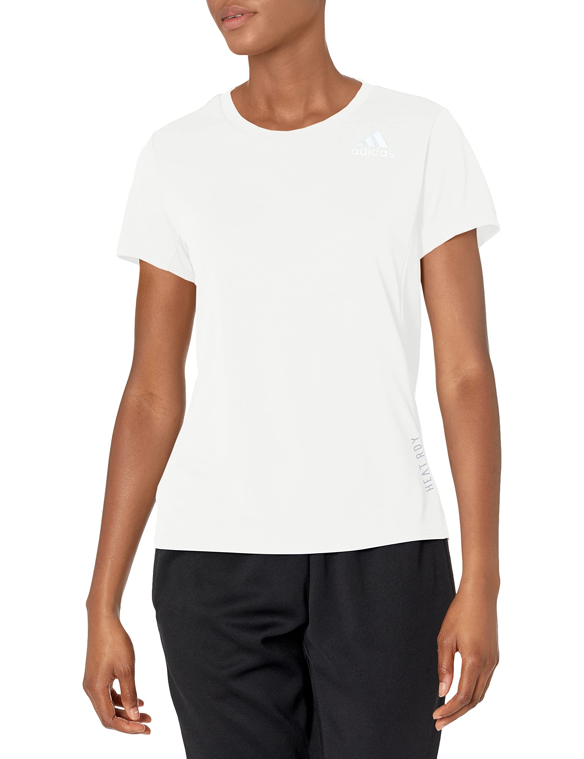 adidas Maglietta da Donna Heat.rdy, Bianco, XL