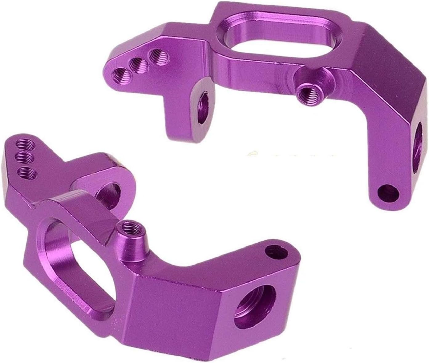 Share Goo Aluminum Steering Knuckle Hub Mount Upgrade 102010 102011 102012 Part Set Compatible with 1/10 RC HSP Volcano EPX Monster Model Car Purple