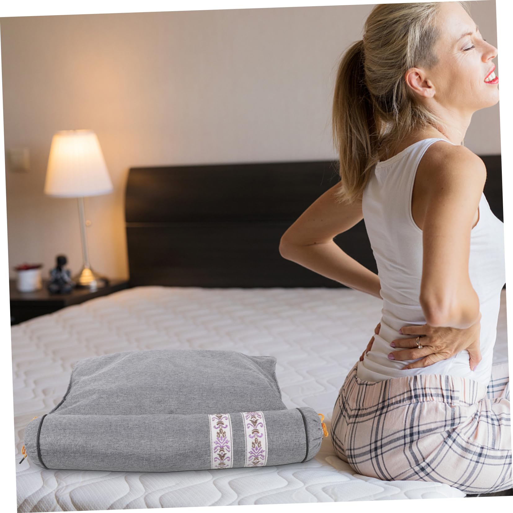Cuscino Cervicale Ergonomico Con Supporto Lombare Cuscino Da Viaggio Per Auto e Casa Design Per Comfort Totale Naturale Supporto Per Schiena e Collo