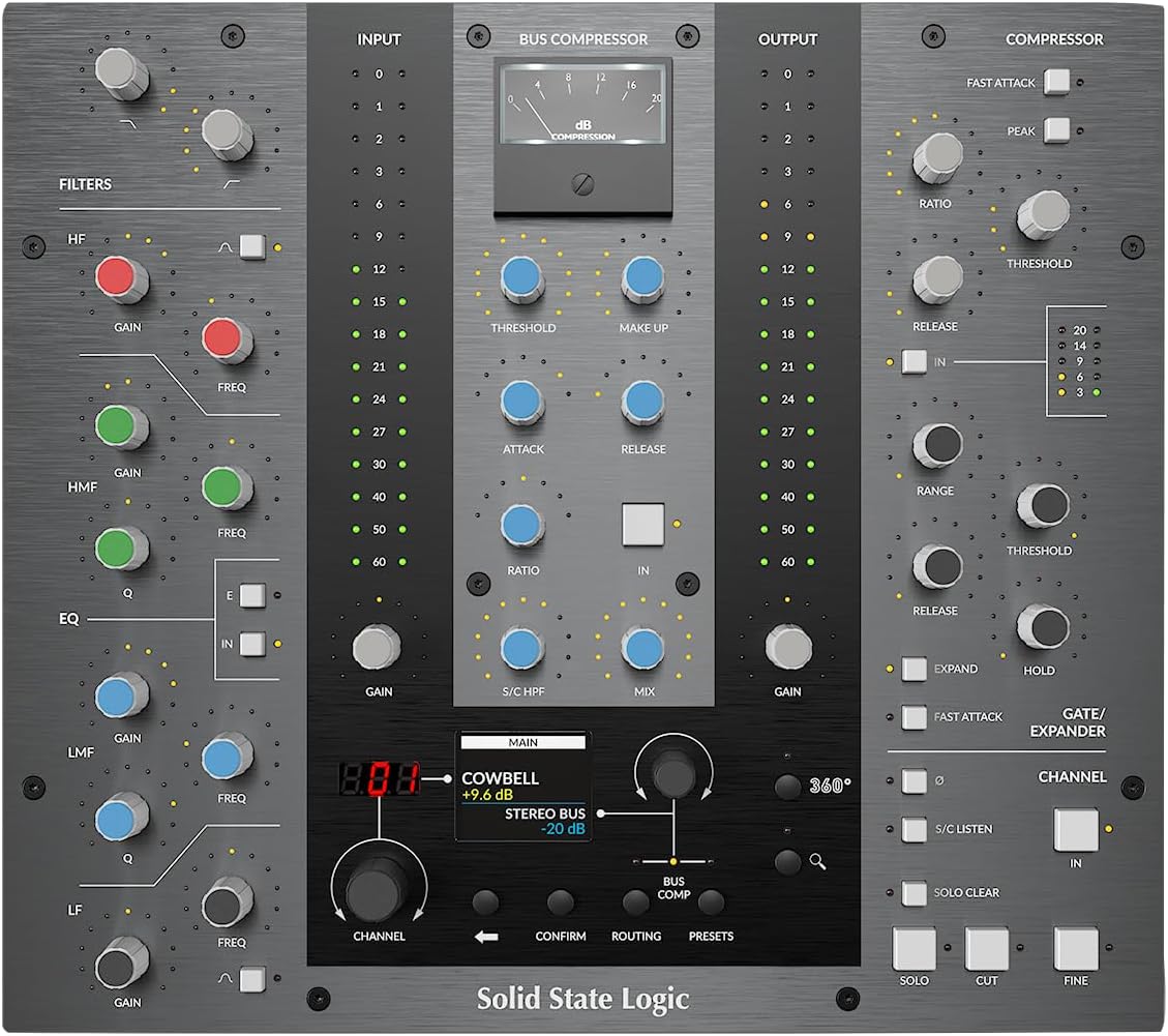 Solid State Logic UC1 Hardware Plug-In Control Surface front view