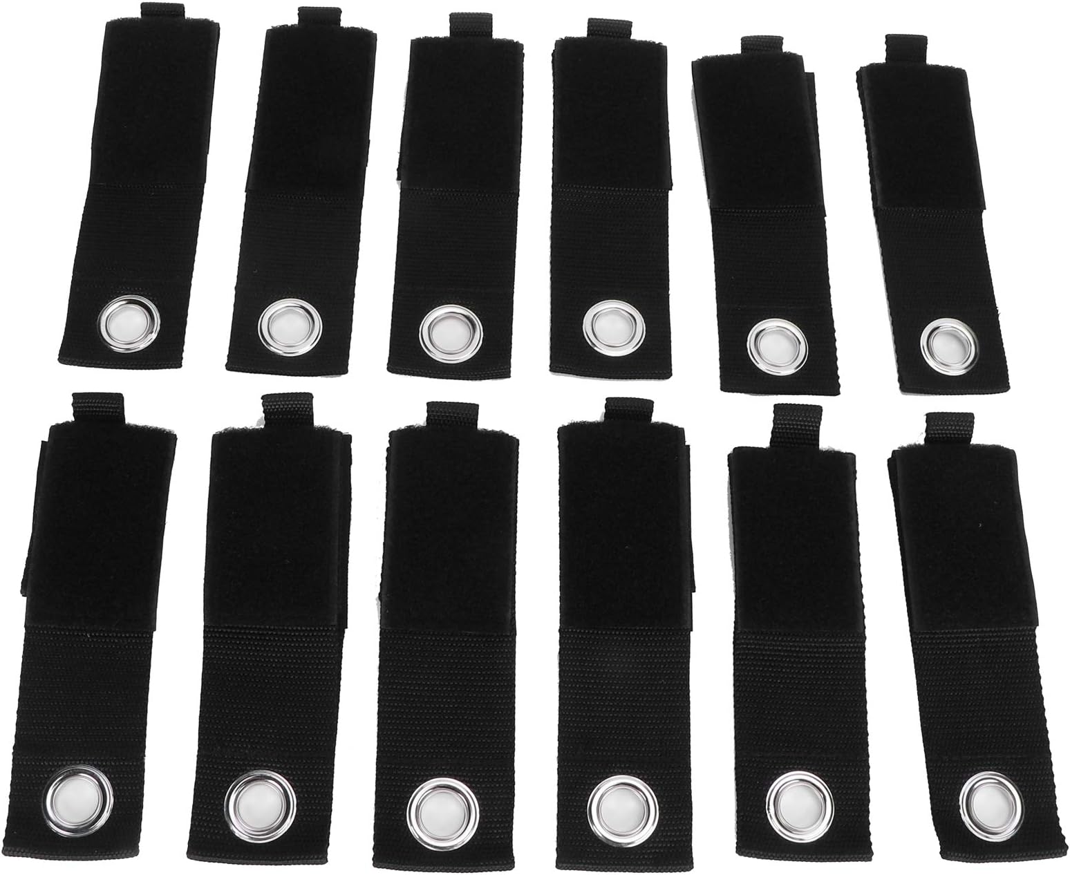 Heavy Duty Storage Straps - 12PCS Cable Storage Straps Extension Cord Holder Hook Loop Organizer Hanger Wrap It Storage Strap, Cord Wraps for Electrical Cords Cables