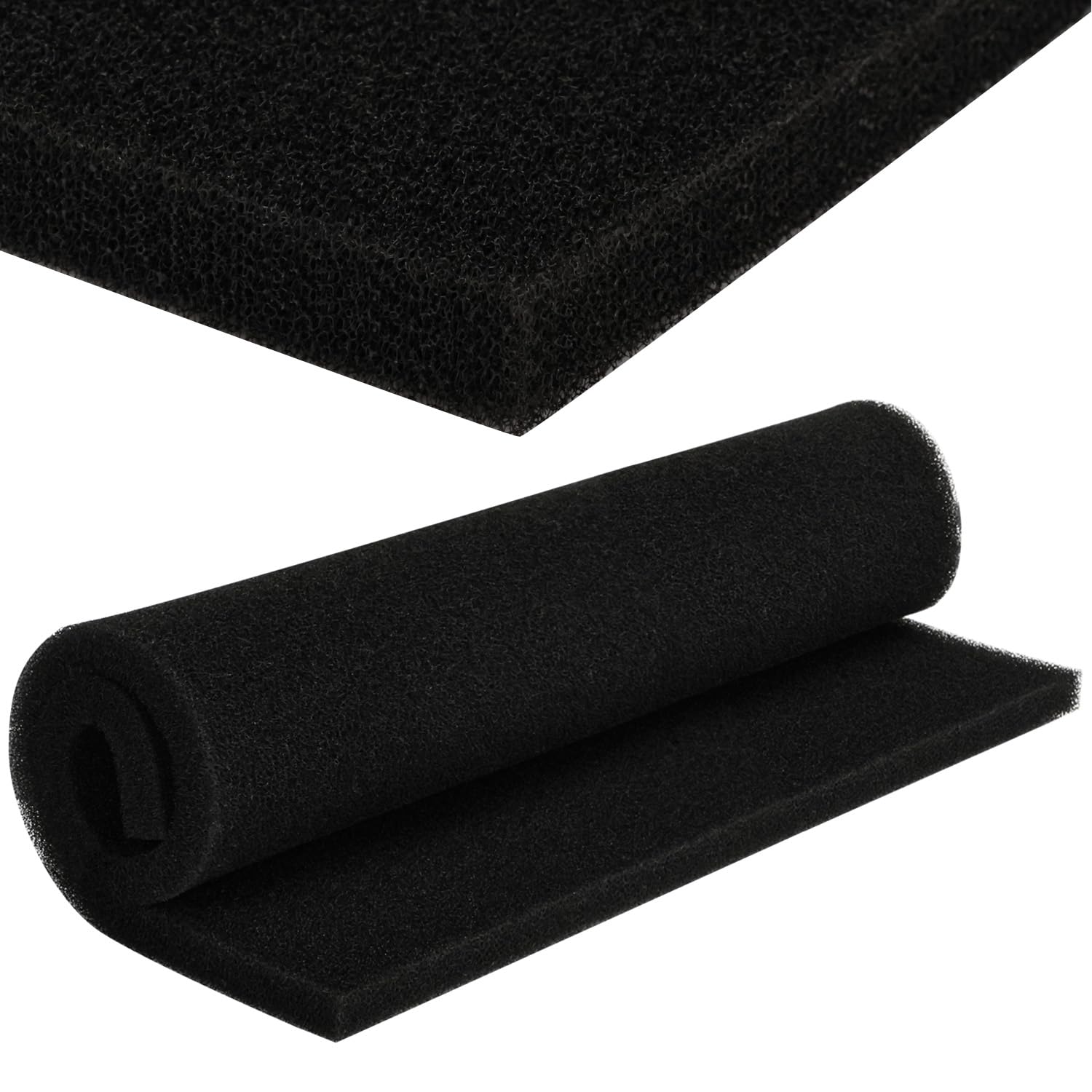 Filtermatte Luftfiltermatte Teichfilter Schwämme 42cm*30cm*15mm Universell zum Zuschneiden Luftfiltereinsatz für Scooter Motorrad Rasenmäher Luftreiniger Motorhacke Aquarien(42cm*30cm*15mm) - 1