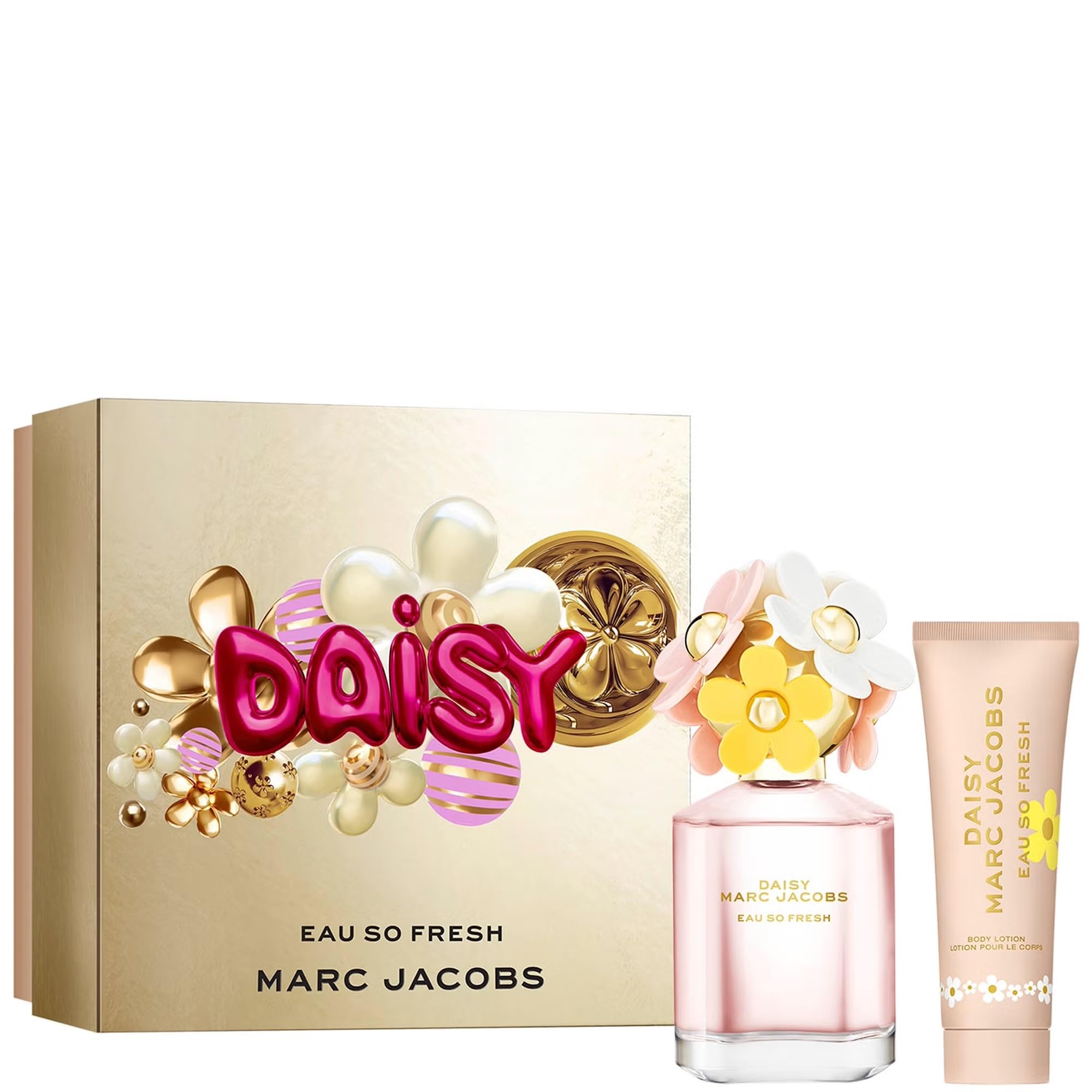 Marc Jacobs Daisy Eau So Fresh Eau de Toilette Gift Set 2025 (Contains 75ml EDT and 75ml Body Lotion)