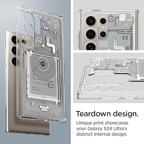 Miniatura 4 de Spigen Funda ultra híbrida diseñada para Galaxy S24 Ultra (2024), antiamarilleo protección de grado militar - Zero One White