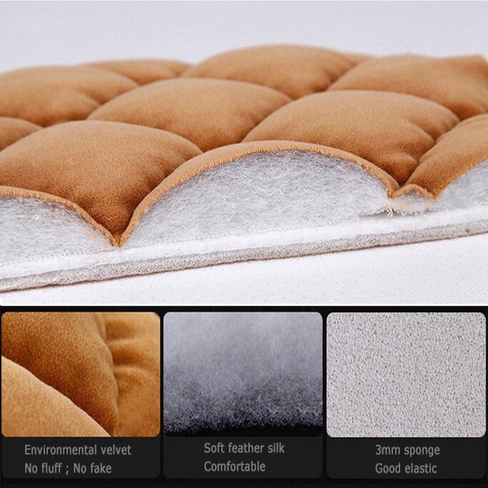 HCMAX Couverture de Siège de Voiture Coussin Tampon Tapis Protecteur pour Les Fournitures Automobiles pour Sedan Hatchback SUV - 2 + 1 Housses de Siège Avant et Housses de Siège Arrière