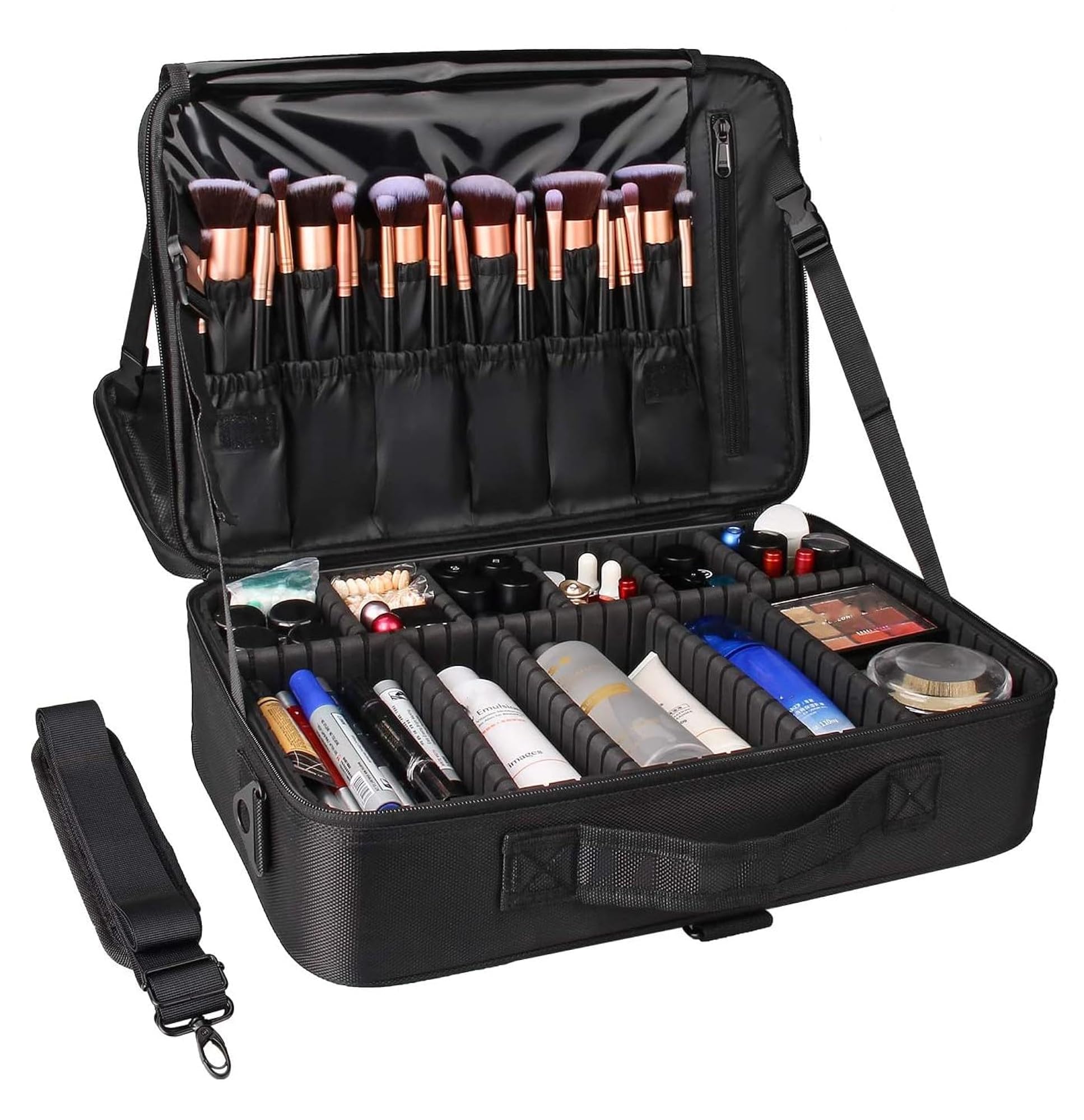 Nylon Makeup Organizer Bag for Travel, Medium Size