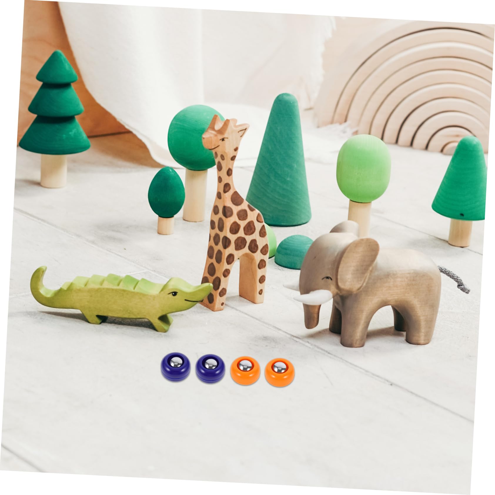 Sosoport Lot de 20 Mini Balles de Curling, Quilles de Bowling et Rouleaux pour Table de Jeu de Palets, Équipement Polyvalent en PP pour Jeu Intérieur et Détente Familiale