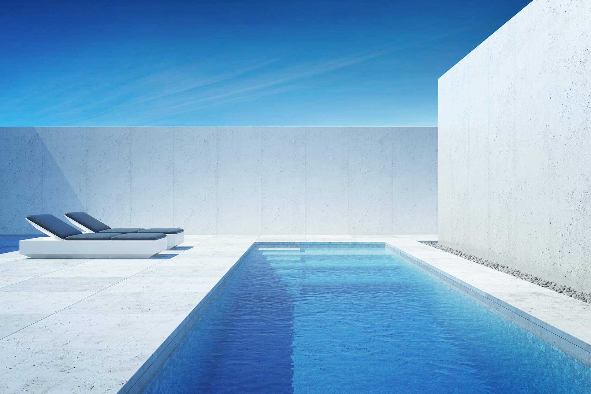 Tecno Prodist TECPISCEL W Pittura per piscine 5 Kg - A base d'acqua - Colore blu - Resistenza e durata - Buona copertura e flessibilità - Facile da applicare