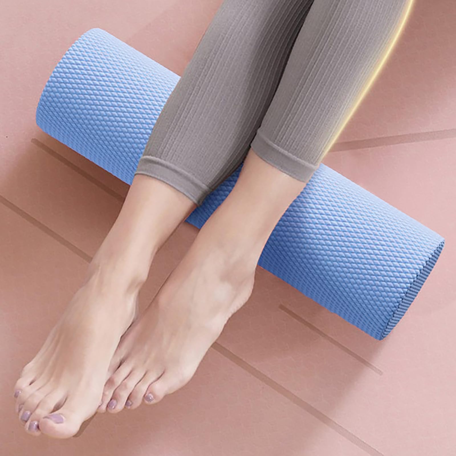 12 Inch EVA Soft Dot Foam Roller for Muscle Therapy,Yoga & Balance Exercises,30 cm x 12.5 cm High-Density Massage Roller for Pain Relief Fitness Recovery (Blue) - 4