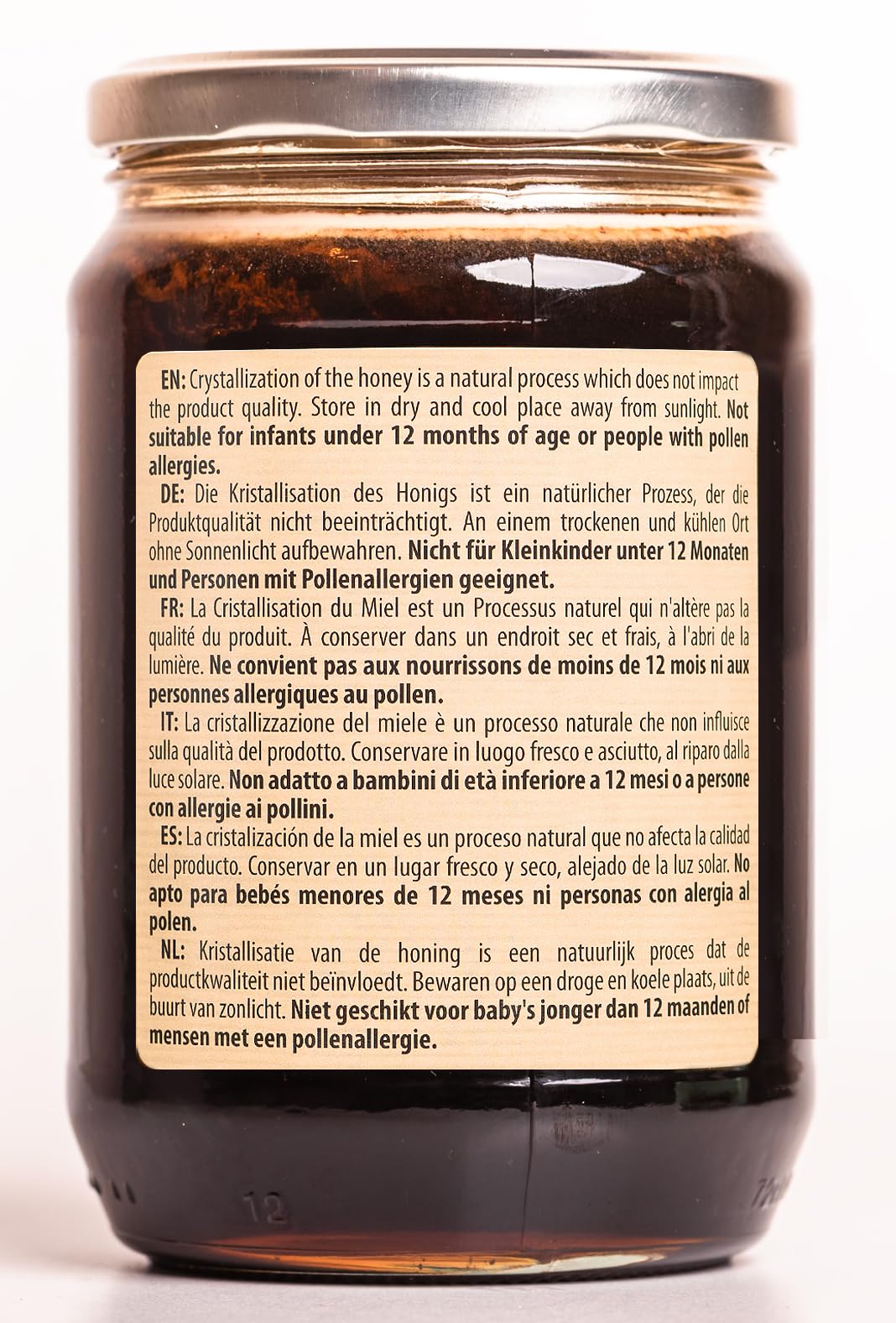 Raw Farm - Miel Bio brut issu de la forêt de chêne noir, non chauffé, pur, sans additifs 900 g