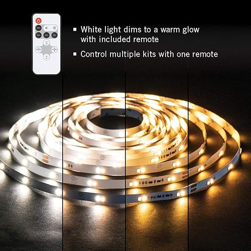 Miniatura 2 de Armacost Lighting 421503 Ribbon Flex Home - Kit de luces LED de luz de cinta de luz LED con control remoto, 16 pies