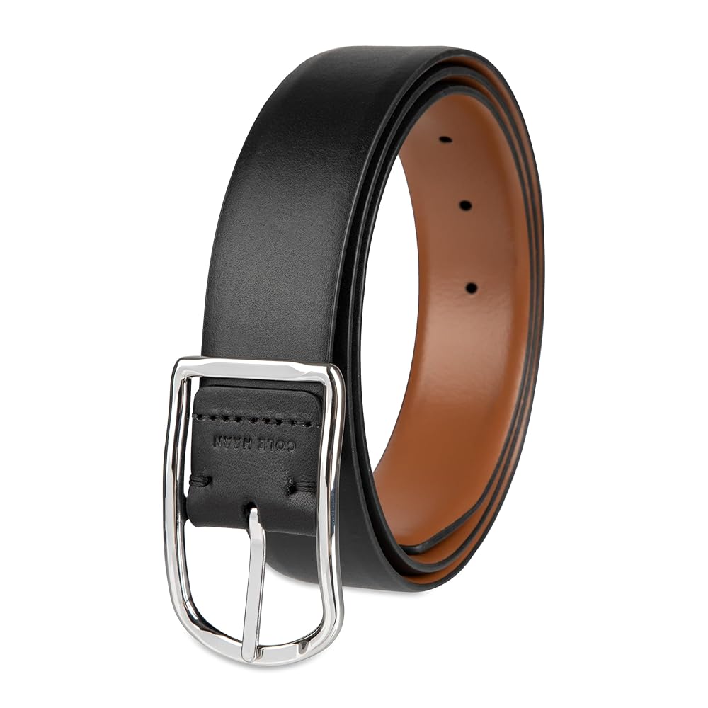 【Cole Haan】★ベルト★ Fully Adjustable Organic Slider Belt Beveled Edge Modern 3PC Belt Set in Black | Cole Haan