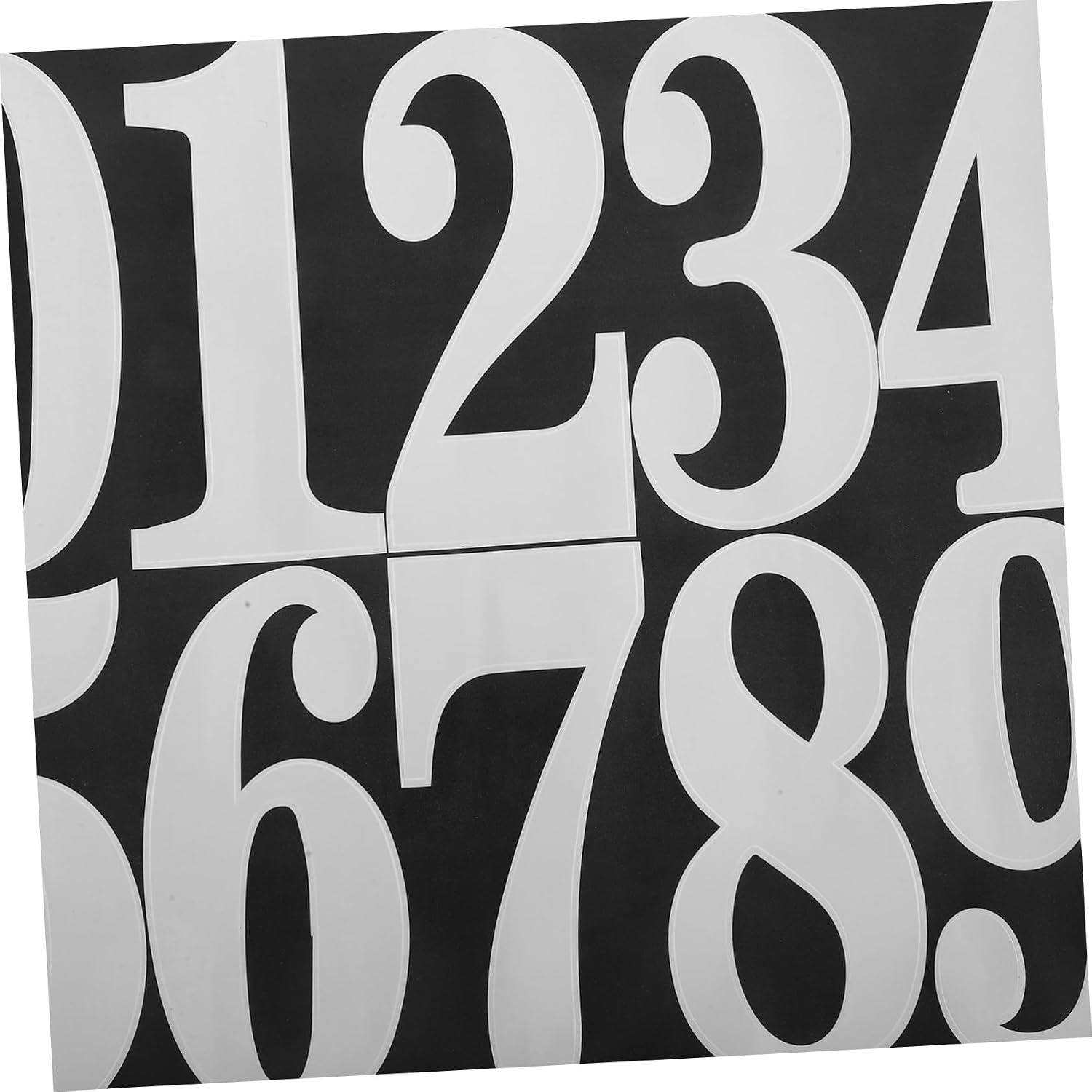 8sets Self-adhesive Mailbox Numbers Door Stickers for Address Identification Easy Installation for Homes and Businesses