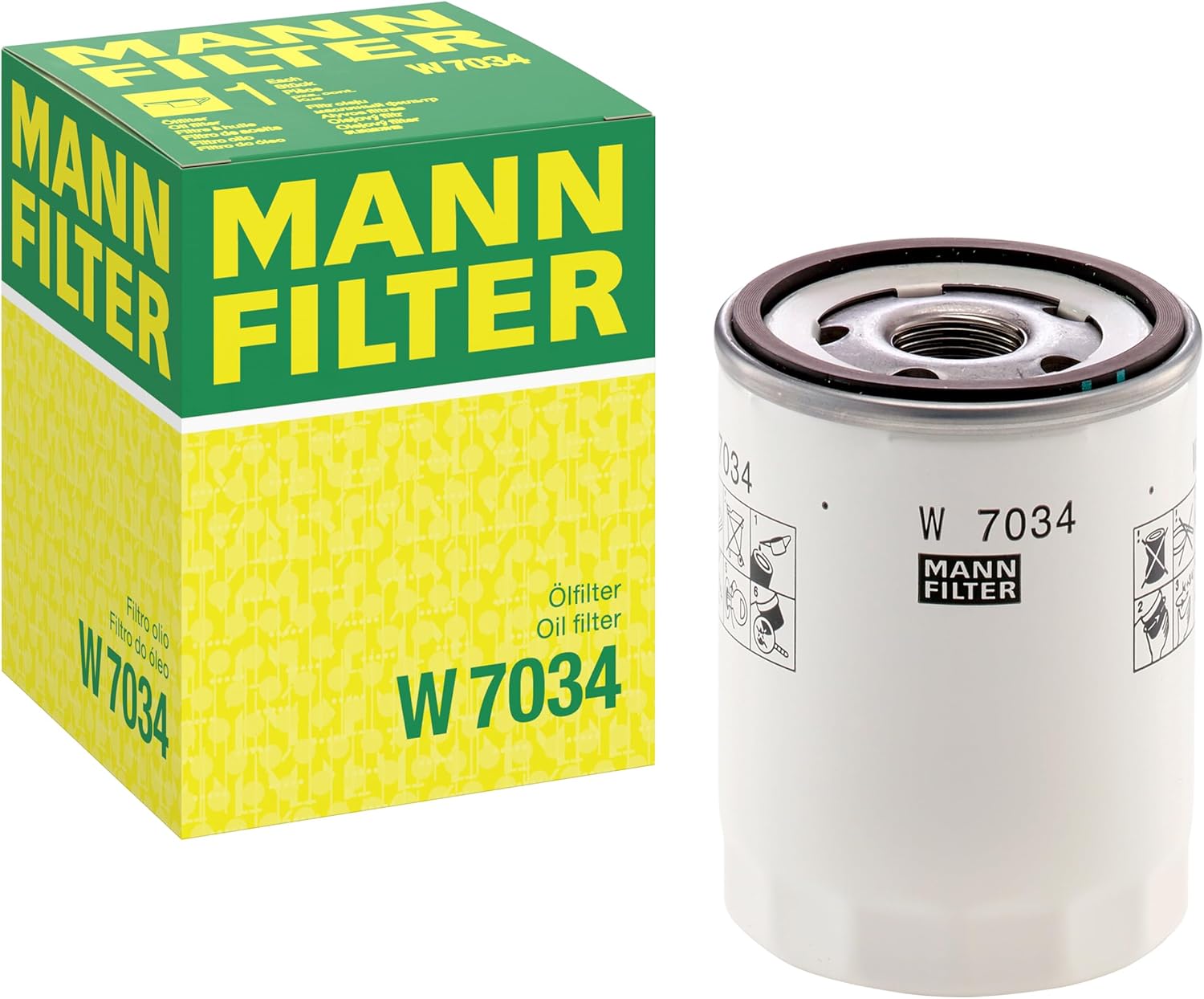 MANN-FILTER W 7034 Oil filter – For Passenger Cars