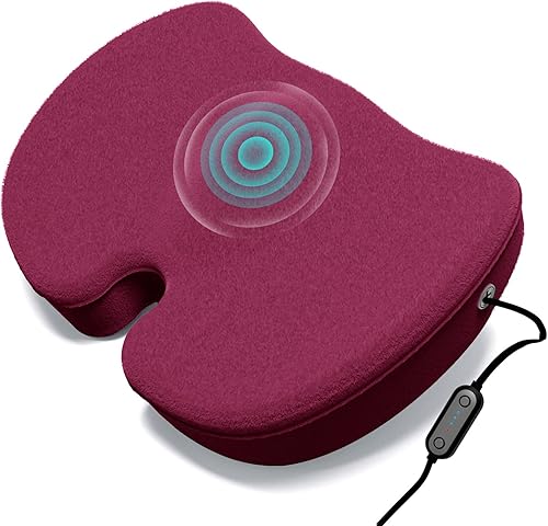 HONGJING Cojín de asiento de masaje para alivio de presión, cojines de silla de oficina de espuma viscoelástica para sentarse durante mucho tiempo,