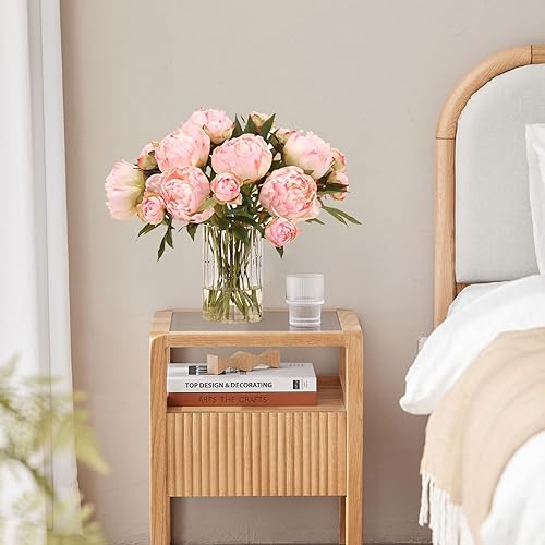 Miniatura 2 de Gute Jarrones de vidrio de 6 pulgadas para decoración, florero para decoración del hogar, moderno jarrón transparente decorativo para centros de