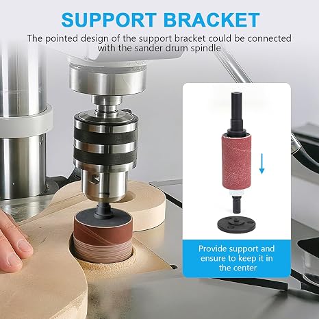 2 Drill Press Sanding Spindle Kit,Spindle Sander Drum Kit