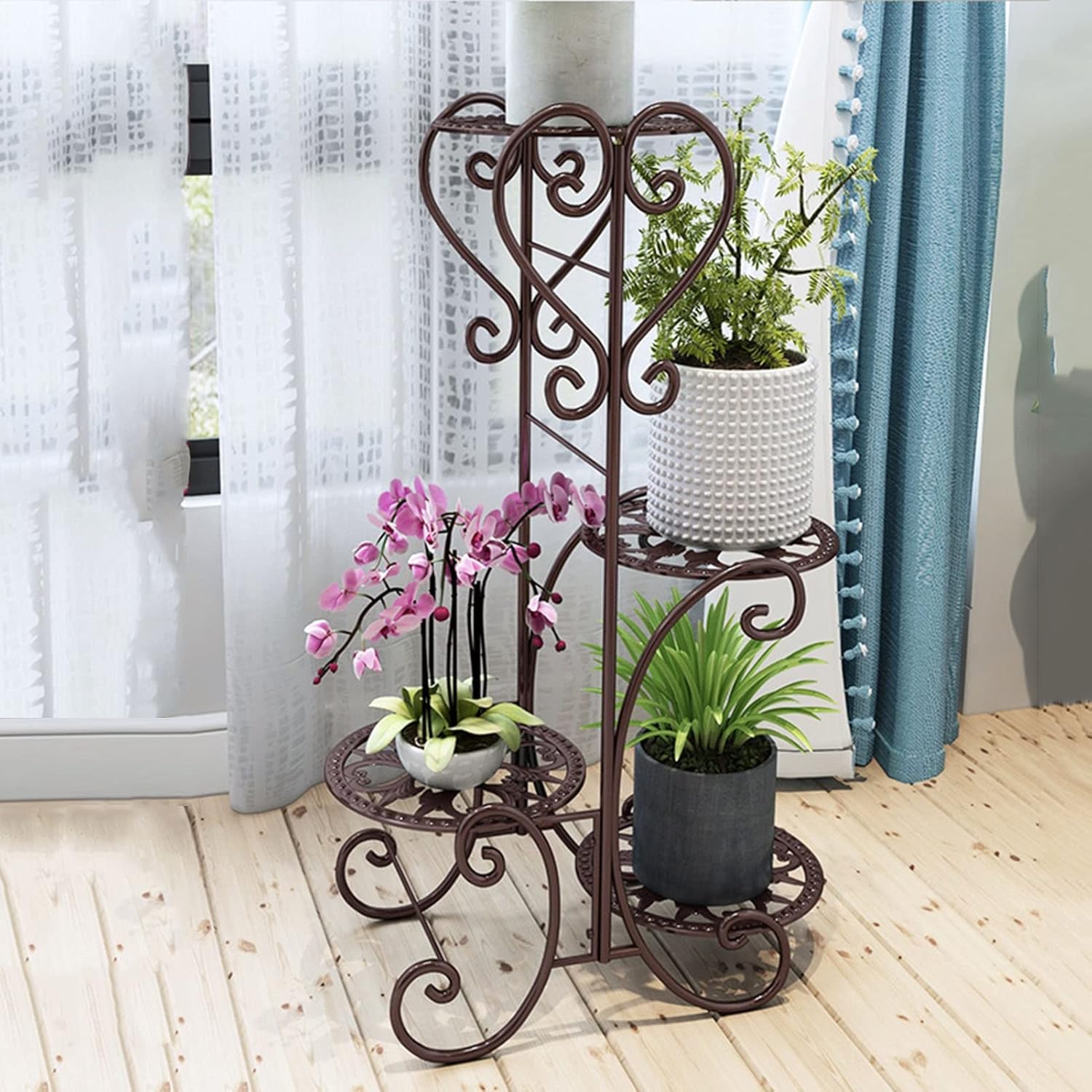 Plant Stand Indoor Flower Stand Outdoor, Floor Standing