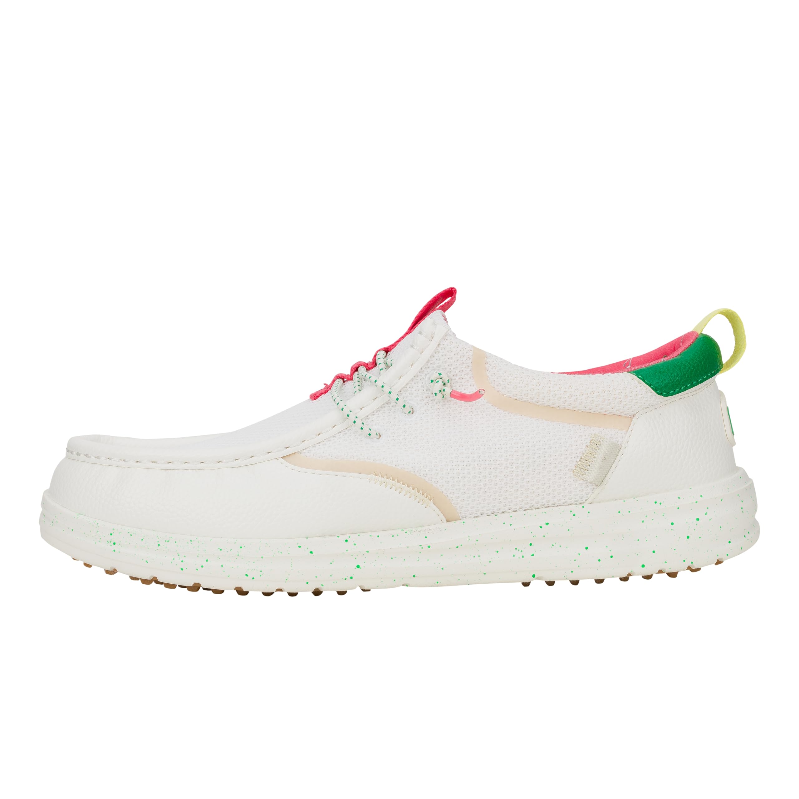 HEYDUDE Mens Wally Golf Essentials | Lightweight Mesh Golf Shoes | Breathable Spikeless Traction | Easy On Comfort Fit