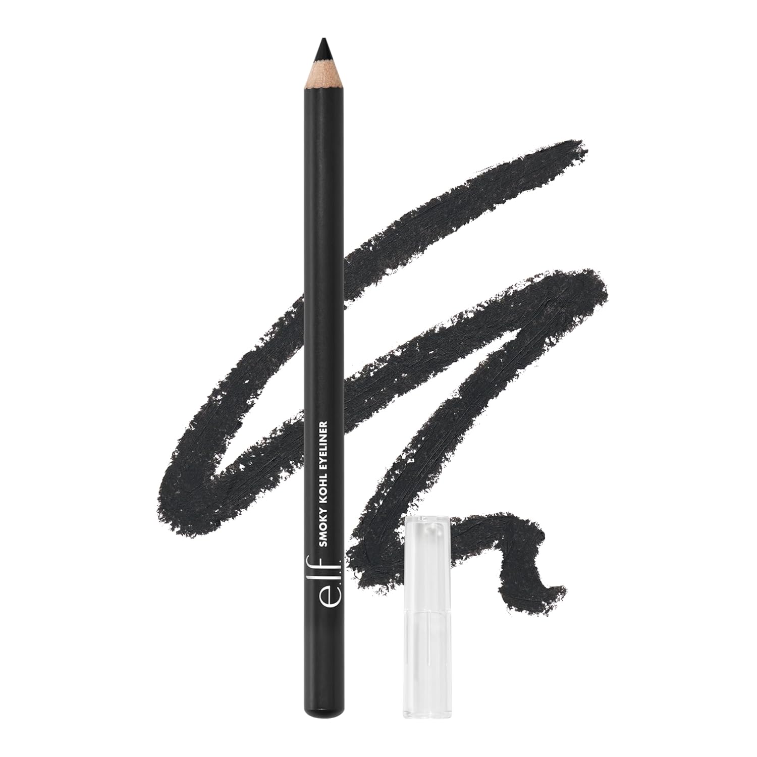 e.l.f. Smoky Kohl Eyeliner, Eye Pencil For Creating Long-Lasting, Bold, High-Pigmented Makeup Looks, Vegan & Cruelty-Free, Black Velvet e.l.f. Smoky Kohl Eyeliner, Eye Pencil For Creating Long-Lasting, Bold, High-Pigmented Makeup Looks, Vegan & Cruelty-Free, Black Velvet