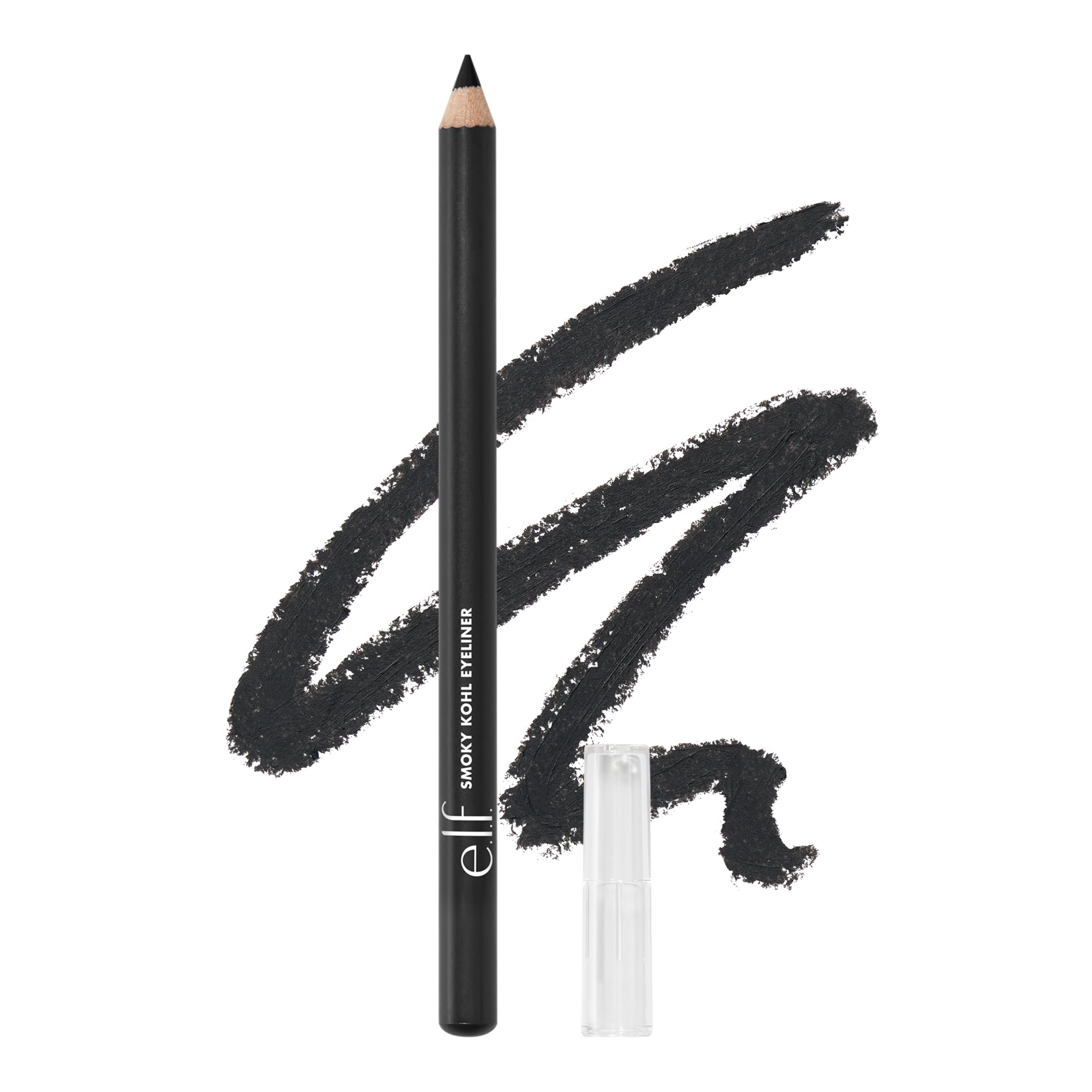 e l f Smoky Kohl Eyeliner Eye Pencil For Creating Long-Lasting Bold High-Pigmented Makeup Looks Vegan Cruelty-Free Black