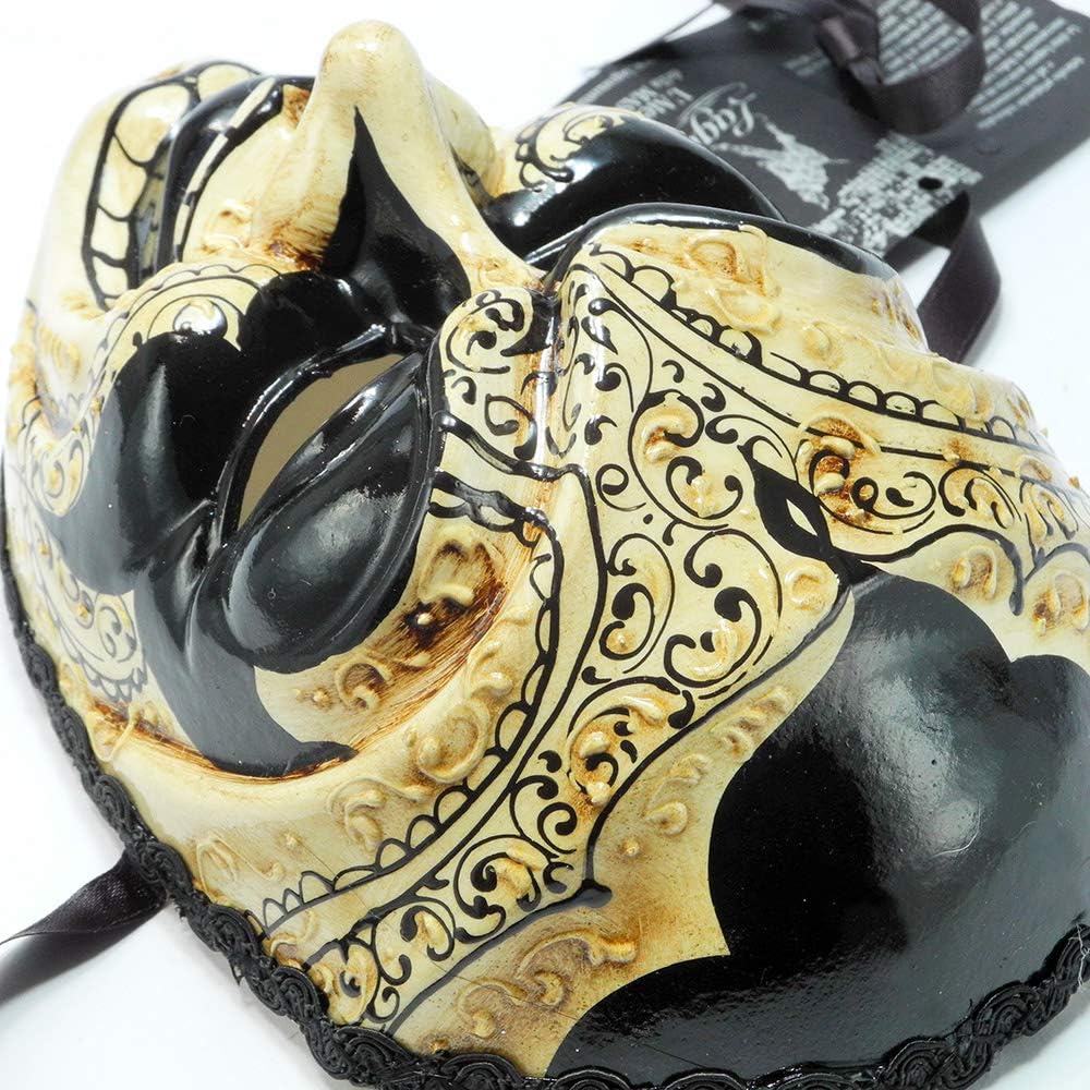 Italian Masquera Mask [Jocker] Joker Jester Clown Kids Black & White Venice Anchor Nival Mask bce-102dk