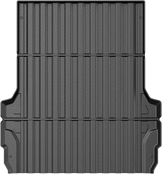 Mixsuper Truck Bed Mat for Chevrolet Colorado 2023-2025 2026, All Weather Bed Liner for Colorado Accessories TPE Durable Odorless Black