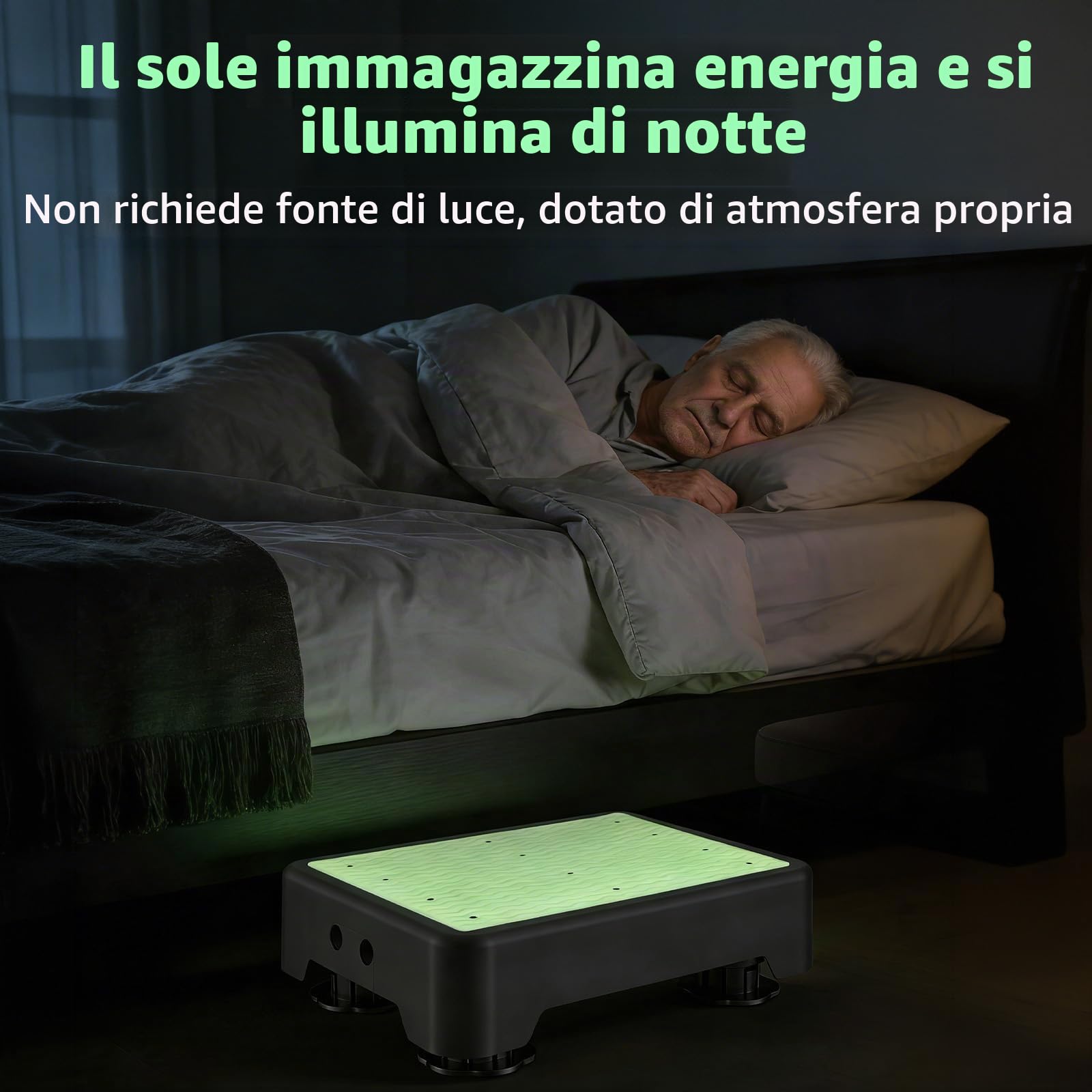 Sgabello di Supporto Mezzo Gradino, Gradino Antiscivolo per Anziani, max. 250 kg, 42 * 32 cm, sgabello per uso Interno ed Esterno per Anziani, Doccia, Vasca da Bagno, Auto