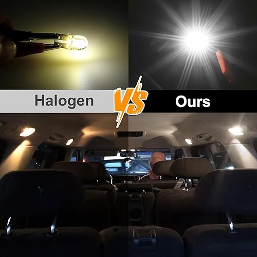 Miniatura 2 de iBrightstar Bombillas LED T10 de 1.614 in 211-2 212-2 578 194 168 T10 sin errores para interiores de auto, camión, cúpula, mapa, puerta, cortesía,