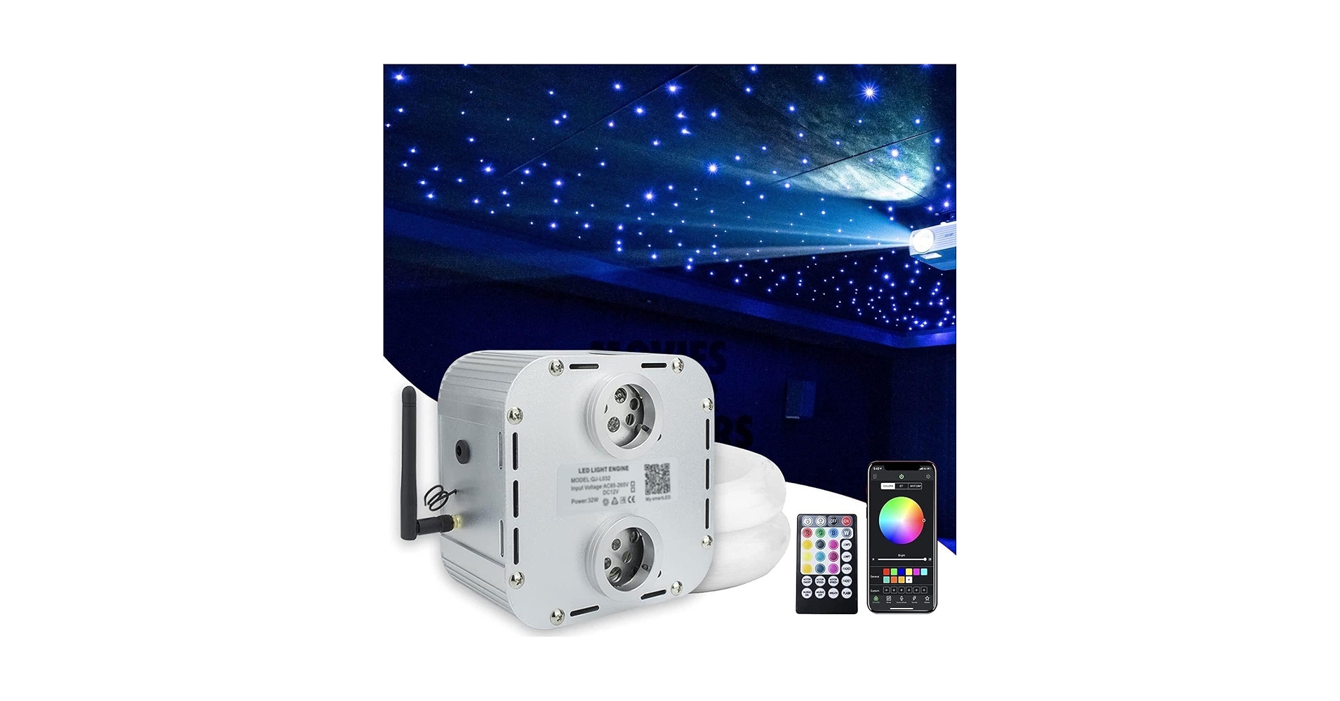 Starlight☆♡ AMKI RGBW 16W Sound Mode Light Source Engine Driver Remote