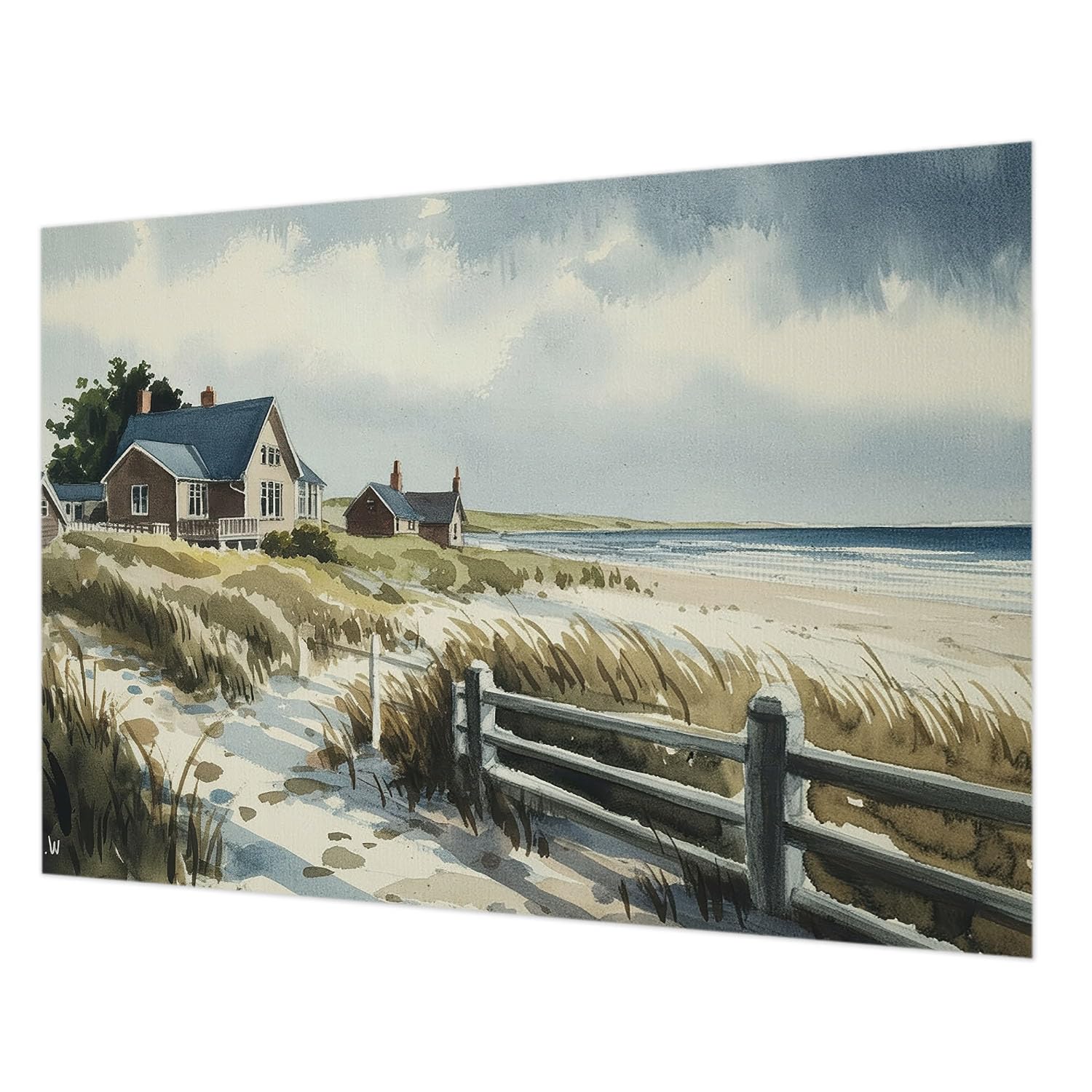 Tapisserie intissée dunes de plage 208x146 cm pour chambre