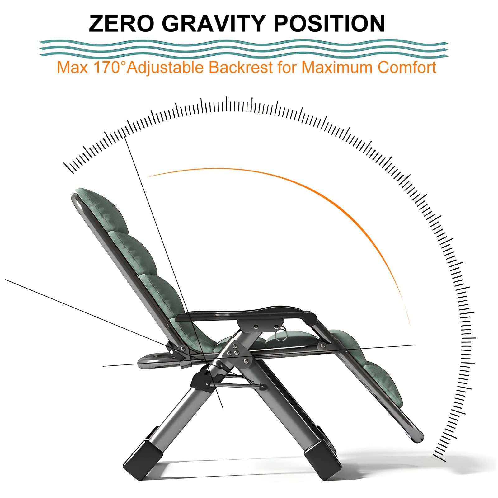 Sedia Gravità Zero Sdraio Da Giardino Poltrona Relax Pieghevole