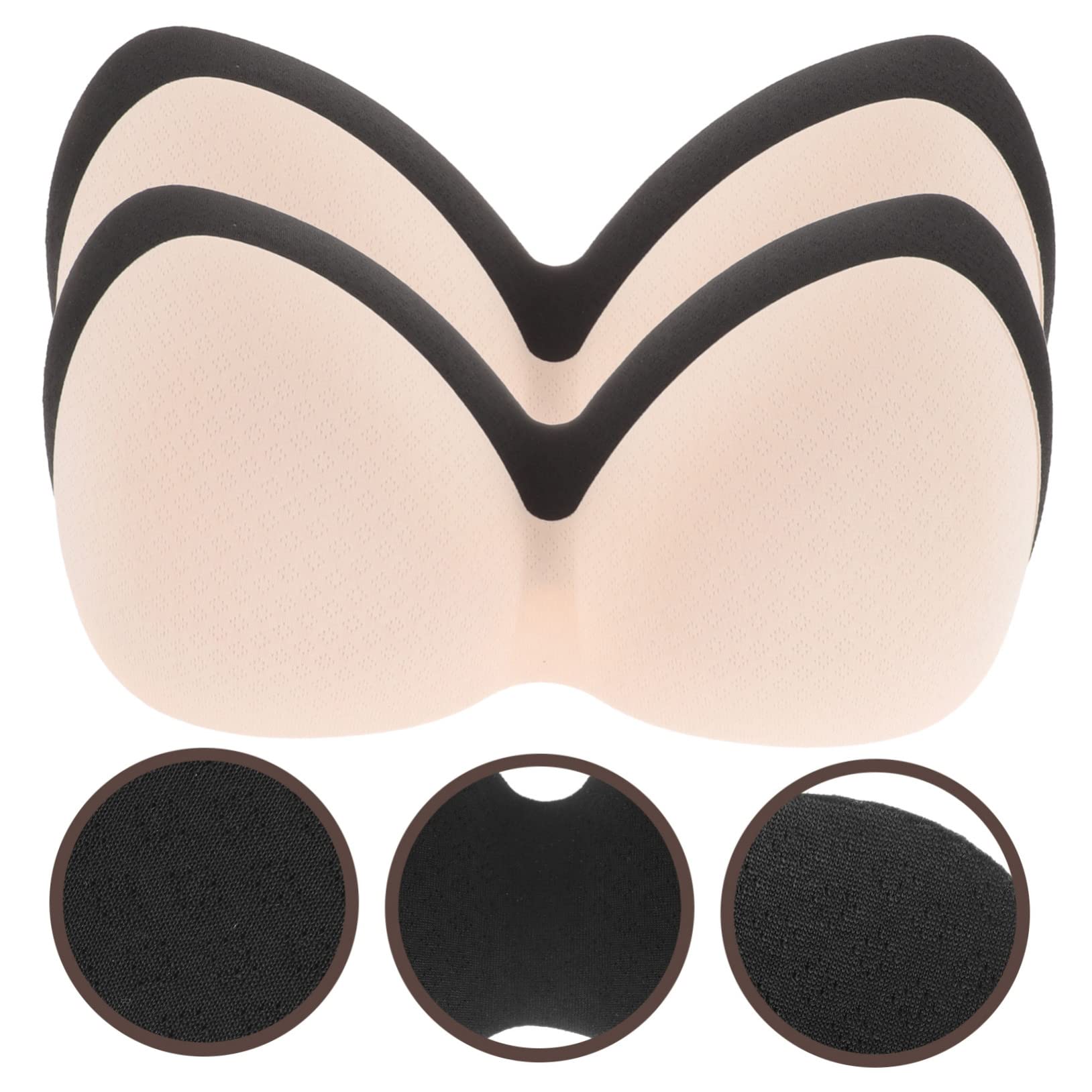 SOIMISS 20piezas Almohadillas De Sujetador Extraíbles Inserciones Pads para Sujetadores Deportivos Compatibles Ropa De Yoga y Trajes De Baño Color Piel