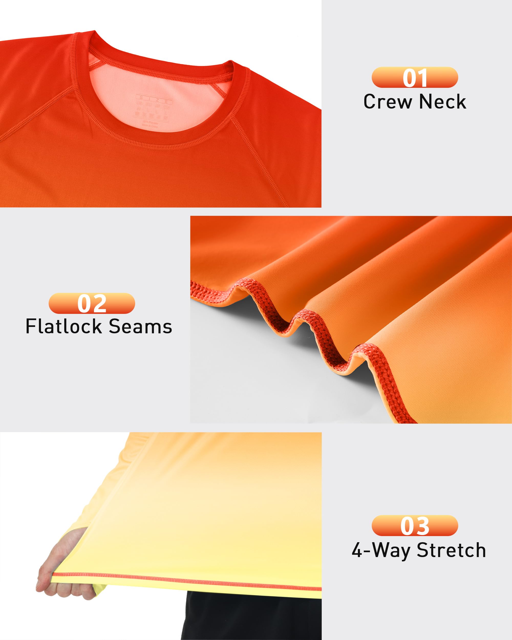Roadbox Men's UPF 50+ Sun Protection Shirt Long Sleeve, Quick Dry Breathable Rash Guard for Swimming Fishing, Hiking & Running - Image 3