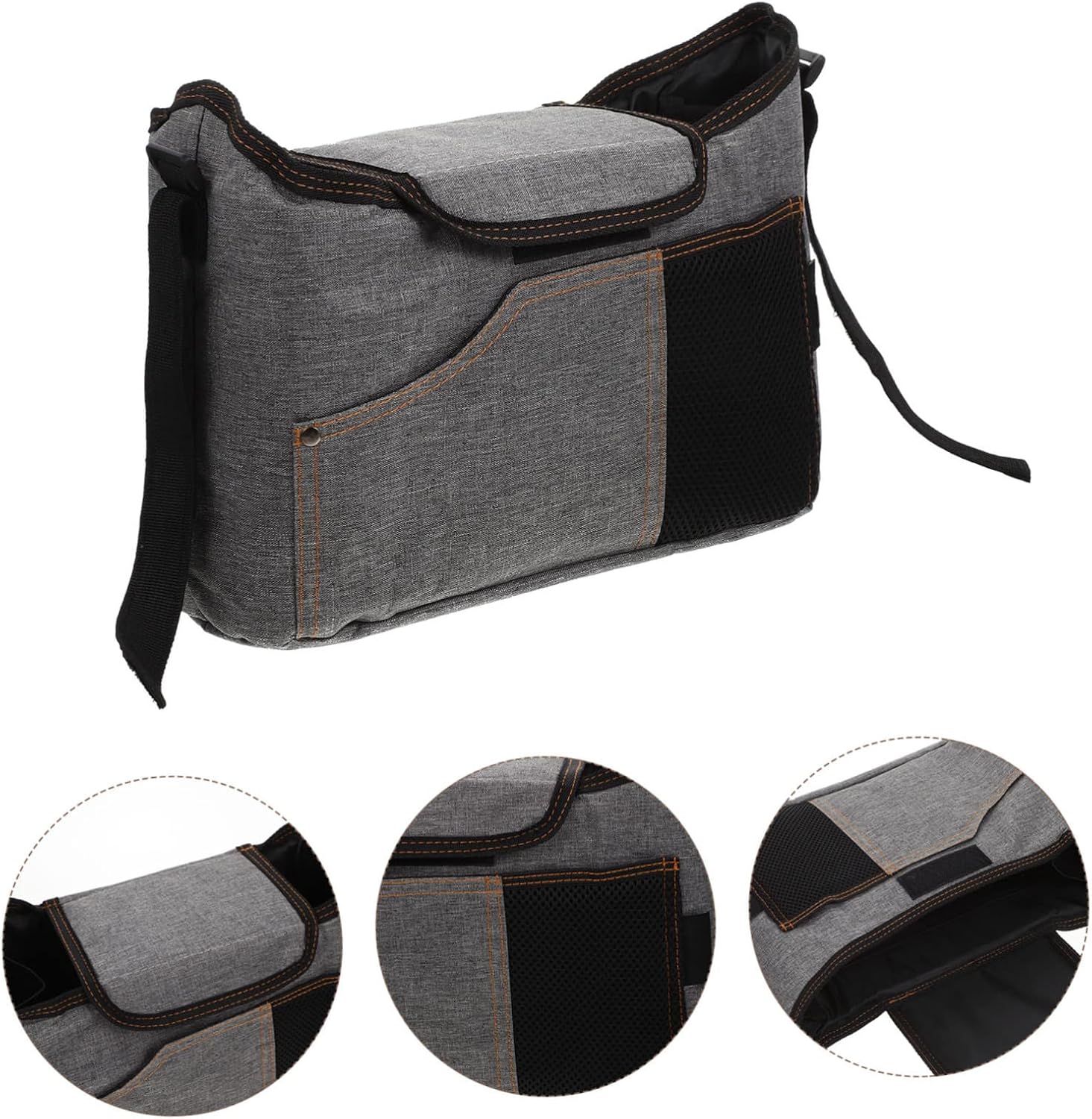 Kisangel Diaper Bag Stroller Organizer Stroller Accessories Cross Body Bag for Newborn Items