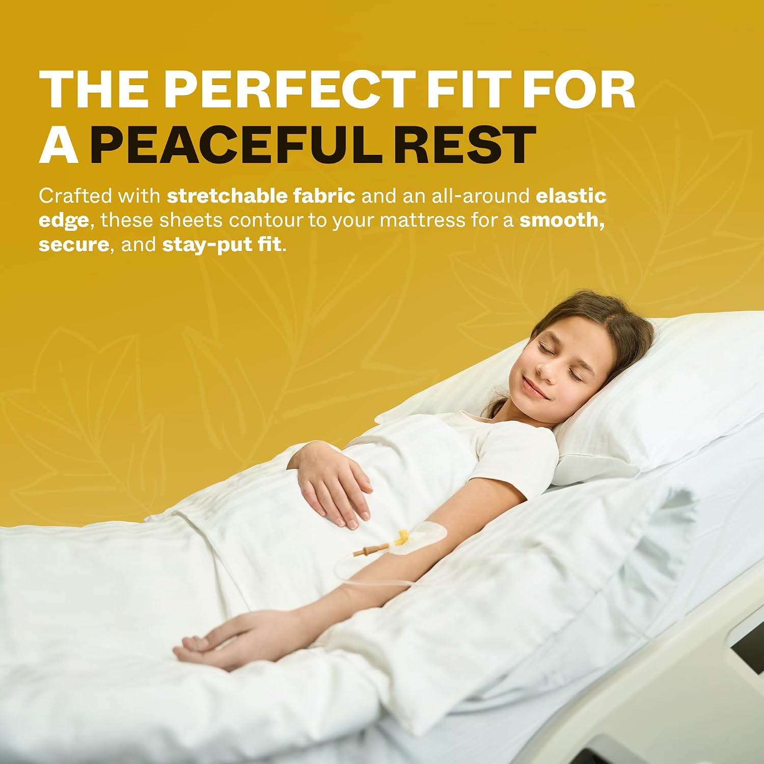 Avalon Bedding Fitted Hospital Bed Sheets - Knitted Jersey Sheets for Hospital Bed Fitted Sheet with All Around Elastic - Twin Size 36" x 84" x 16" (Pack of 4)