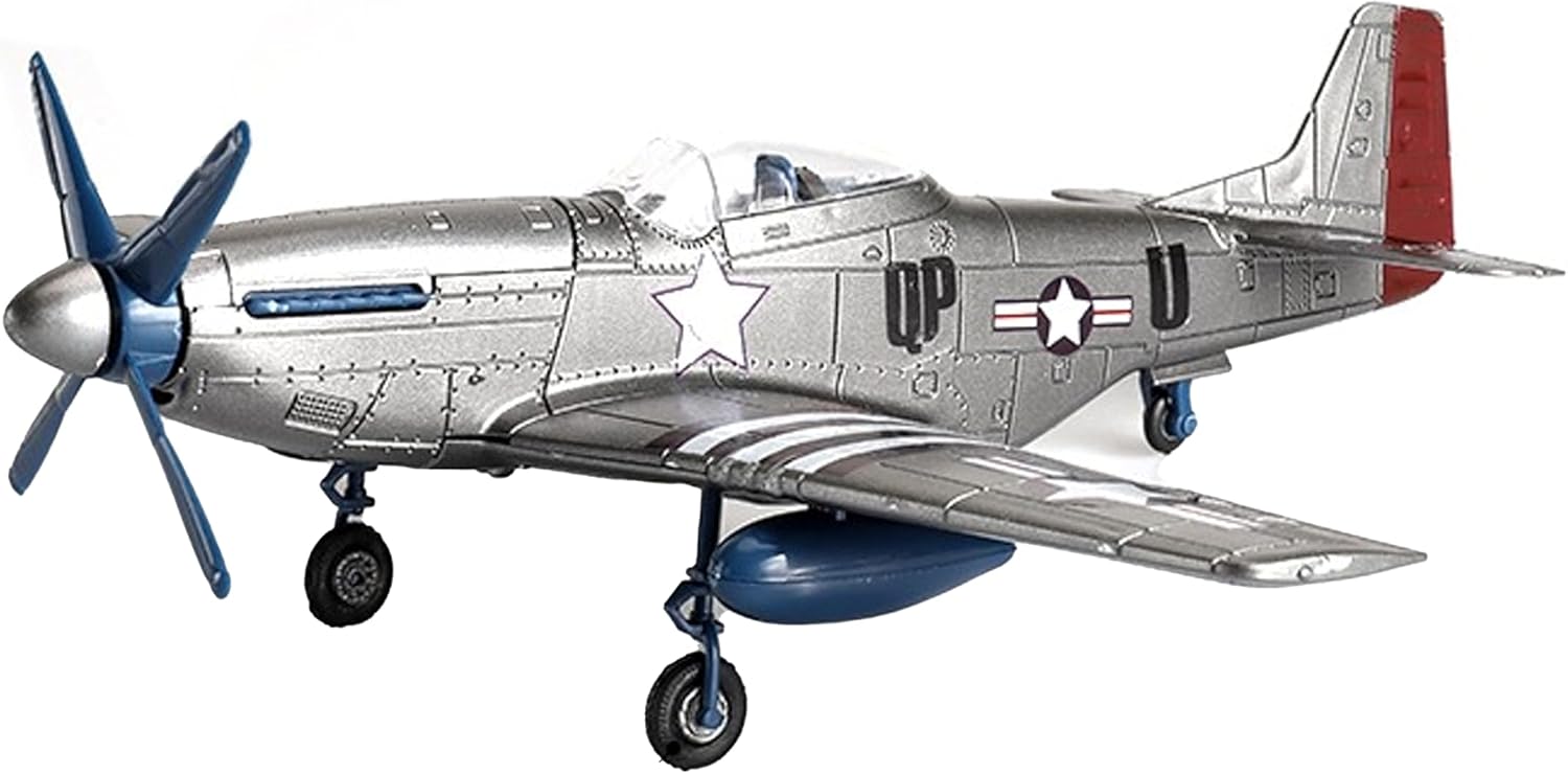 gzpynsgaohP-51 Mustang Fighter Model Kit 1:48 Scale – WWII Classic Aircraft Display Model for Adult Collectors, Plastic Assembly Kit.(Light Gray)