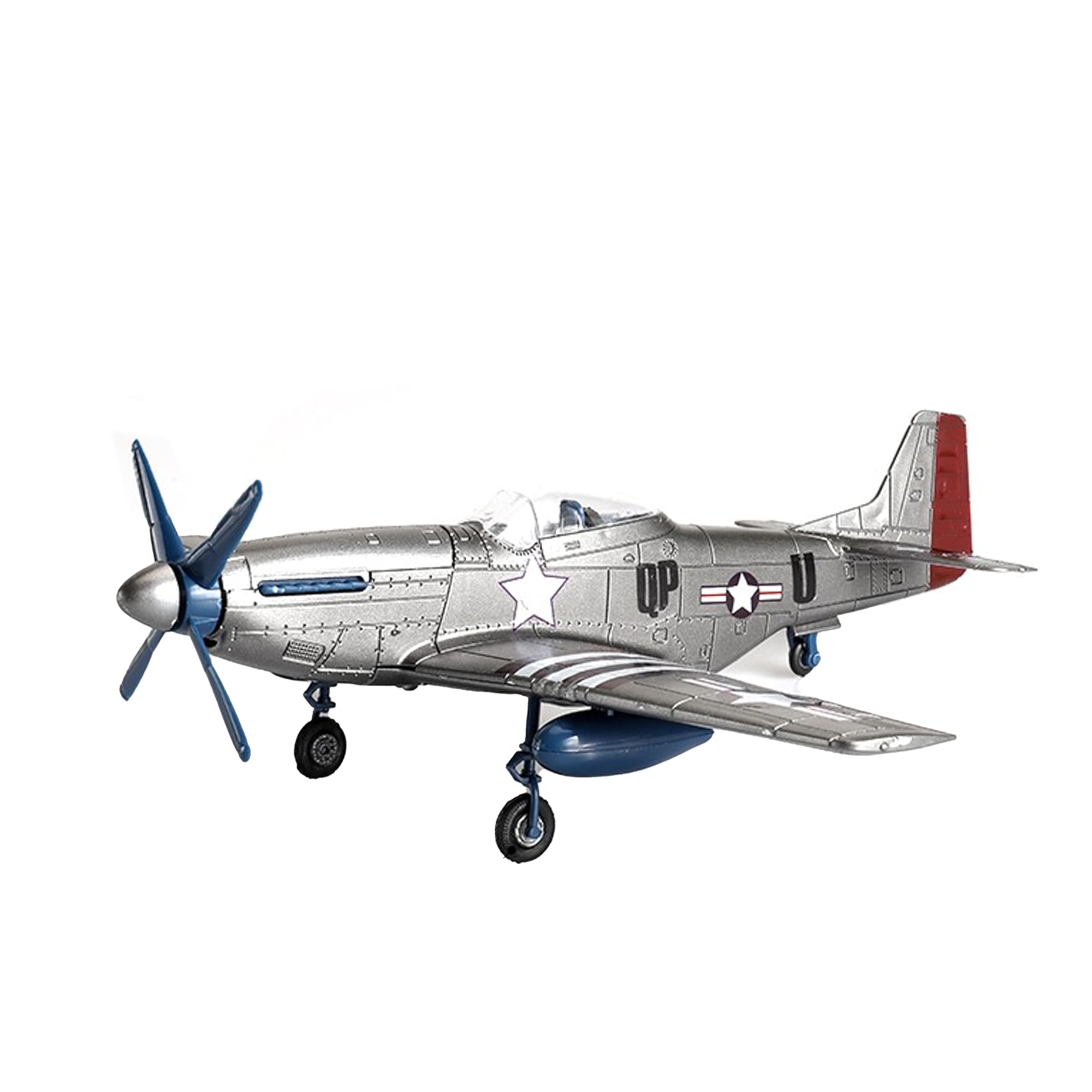 gzpynsgaoh P-51 Mustang Fighter Model - World War II Classic Fighter Model, 1:48 Military Enthusiasts Plastic Fighter Assembly Model