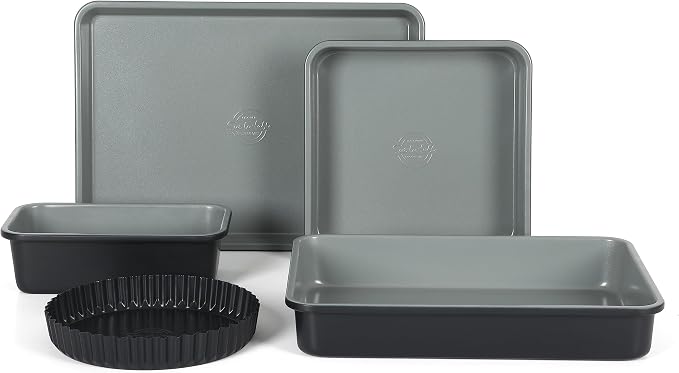 Carbon Steel Baking Pans Bakeware Set - Black Exterior