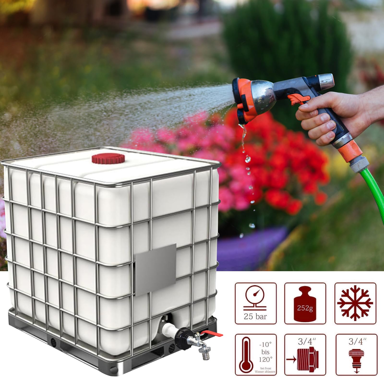 GEDEGOOK IBC Container Accessori, IBC Adattatore Rubinetto - Foto 12