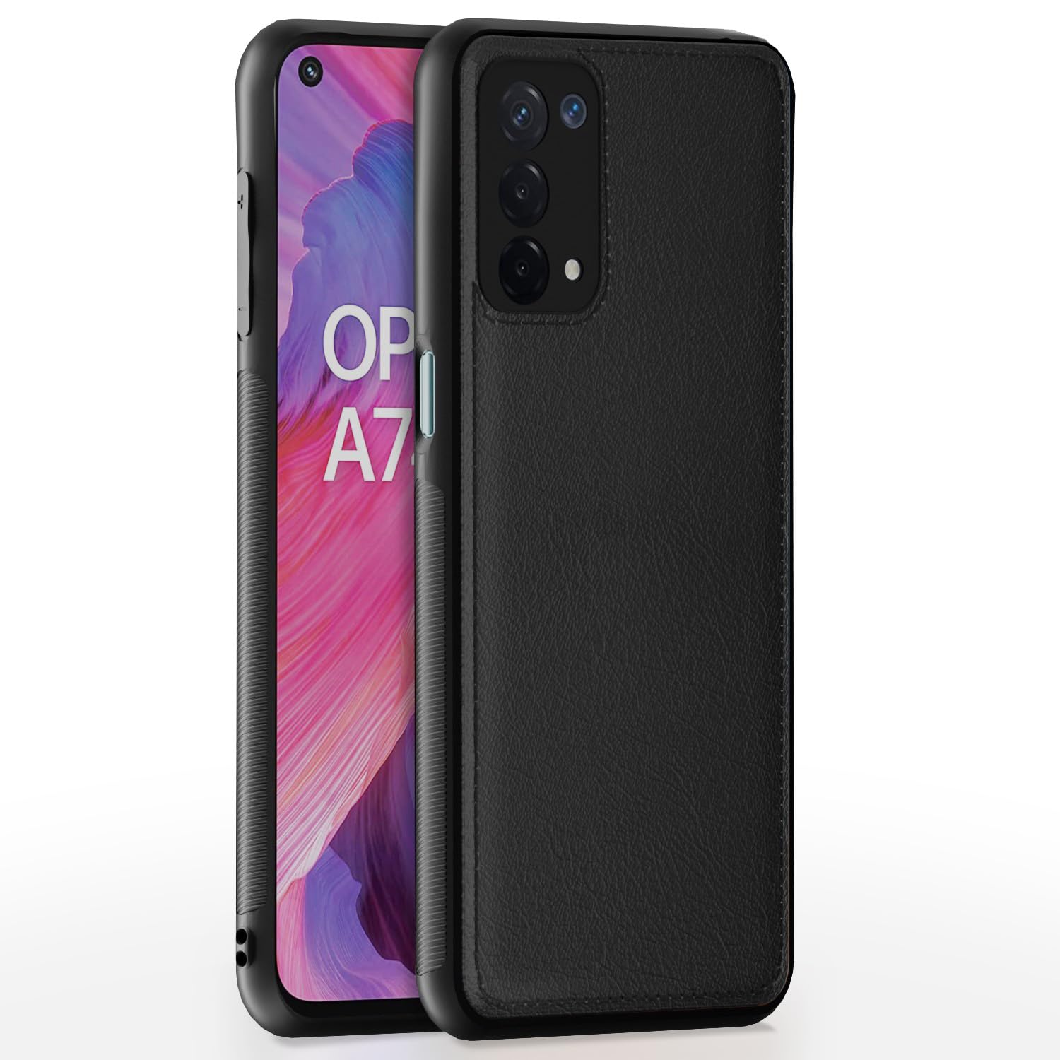 Pikkme Oppo A74 5G Back Cover | Flexible Pu Leather | Full Camera Protection | Raised Edges | Super Soft-Touch | Bumper Case for Oppo A74 5G (Black) (B0BR5DVXZH) Amazon Price History, Amazon Price Tracker